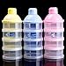 Vicky Store 1 Portable Baby Infant Feeding Milk Powder &Food Bottle Container 3 Cells Grid Box random colour