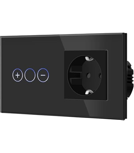 BSEED Touch Dimmer 2-voudig 1-weg (GEEN WLAN) en WIFI-schakelaar 3-voudig 1- weg (Nuldraad Vereist) Alexa Glasplaat Wandlichtschakelaar Wit