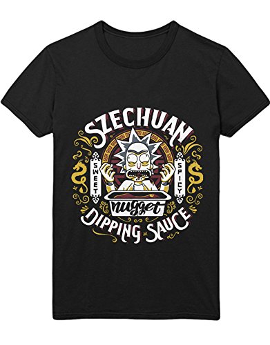 Hypeshirt T-Shirt Rick Szechuan Dipping Sauce C000035 Noir XL
