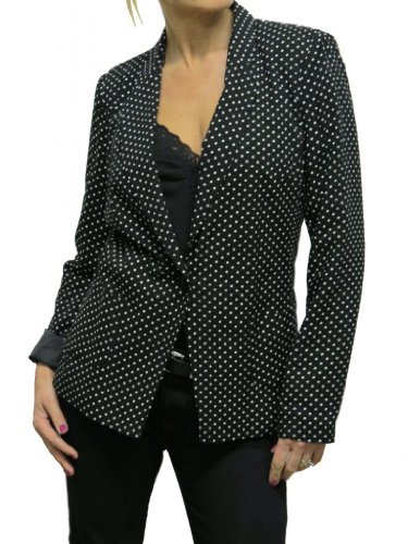 ICE (5089) Smart Racing Event Jacket Washable Black White Polka Dot (8)