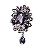pin spilla di strass grande lusso accessorio esagerato retrò corpetto viola degli uomini di lusso di fascia alta
