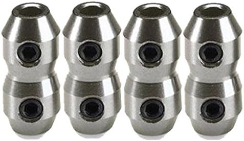 Aluminium Anodised Cable Clamp x 4 for Brake &amp; Throttle in Silver UK KART STORE