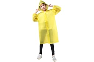 Azarxis 2 Pezzi Antipioggia Bambino Poncho Impermeabile Bambini Rain Cover Mantella Impemeabile Scuola Giacca Antipioggia per Bambino Bambina