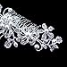 Women's Bridal Wedding Flower Diamante Crystal Rhinestones Pearls Hair Clip Comb (01)