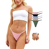 ALYA UNDERWEAR Kadın String K&uuml;lot, Pamuklu, Basic, Tanga K&uuml;lot, 3'l&uuml; veya 5'li Paket, Renkli