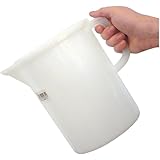 Jug Plastic - 10 Pint (5 Litre) - Large Strong Heavy Duty Food Grade