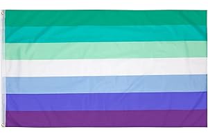PHENO FLAGS bandera del orgullo gay 90 x 150 cm con ojales de latón - Bandera LGBTQ resistente a la intemperie para asta - 100% poliéster