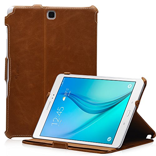 Funda para Samsung Galaxy Tab A 9.7 SM-T555- Función soporte - EasyStand y CleverStrap - Marrón MANNA