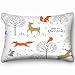 Produktbild Christmas Woodland Animals Trees Christmas Holidays Christmas Holidays Decorative Pillow Cover Soft and Cozy, Standard Size 20"x30" with Hidden Zipper