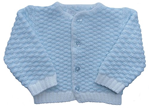 Brecrest Fashion Baby-Boys Zip Zap GG0827A Cardigan, Blue, 0-3 Months (Manufacturer Size:1 Month)
