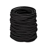 eBoot Hair Elastics Hair Bands Bulk, Black (40 Pack)