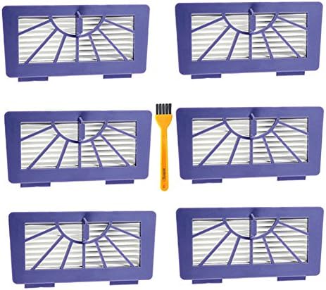 aotengou High Performance HEPA Filters for Neato XV-11, XV-12, XV-14, XV-15, XV-21, XV-25, XV Essential, XV Signature and XV Signature Pro Robotic Vacuum Cleaners 6pcs