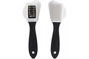 KURKIP Kurki Suede Brush for Boots, Nubuck, Leather, Shoes & Hats - Plastic Clothes Cleaning Brush