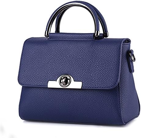 Myymee New Women Handbag PU Leather Women Message Bags Ladies Stylish Shoulder Bag Royal Blue