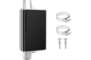 YGKYMVW Aluminiumlegierung Auspuff Schalldämpfer 22mm, Heizung Auspuff Schalldämpfer Klemmenhalterung Auspuff Schalldämpfe, Standheizung Diesel Schalldämpfer für Dieselheizung Auspuffrohr(kleine Größe)