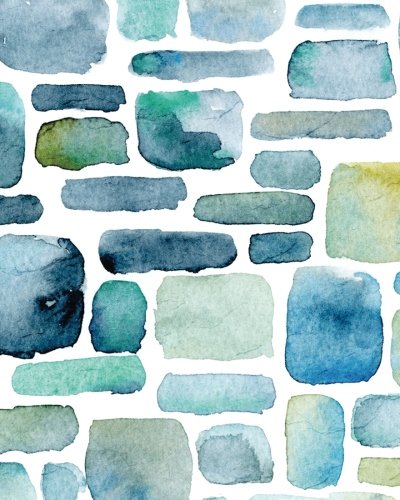 Multi-Color Stones Journal 4: (8 x 10 Large)(Dot Grid) Blank Journal Notebook Organizer Planner Sketchbook Gratitude Diary