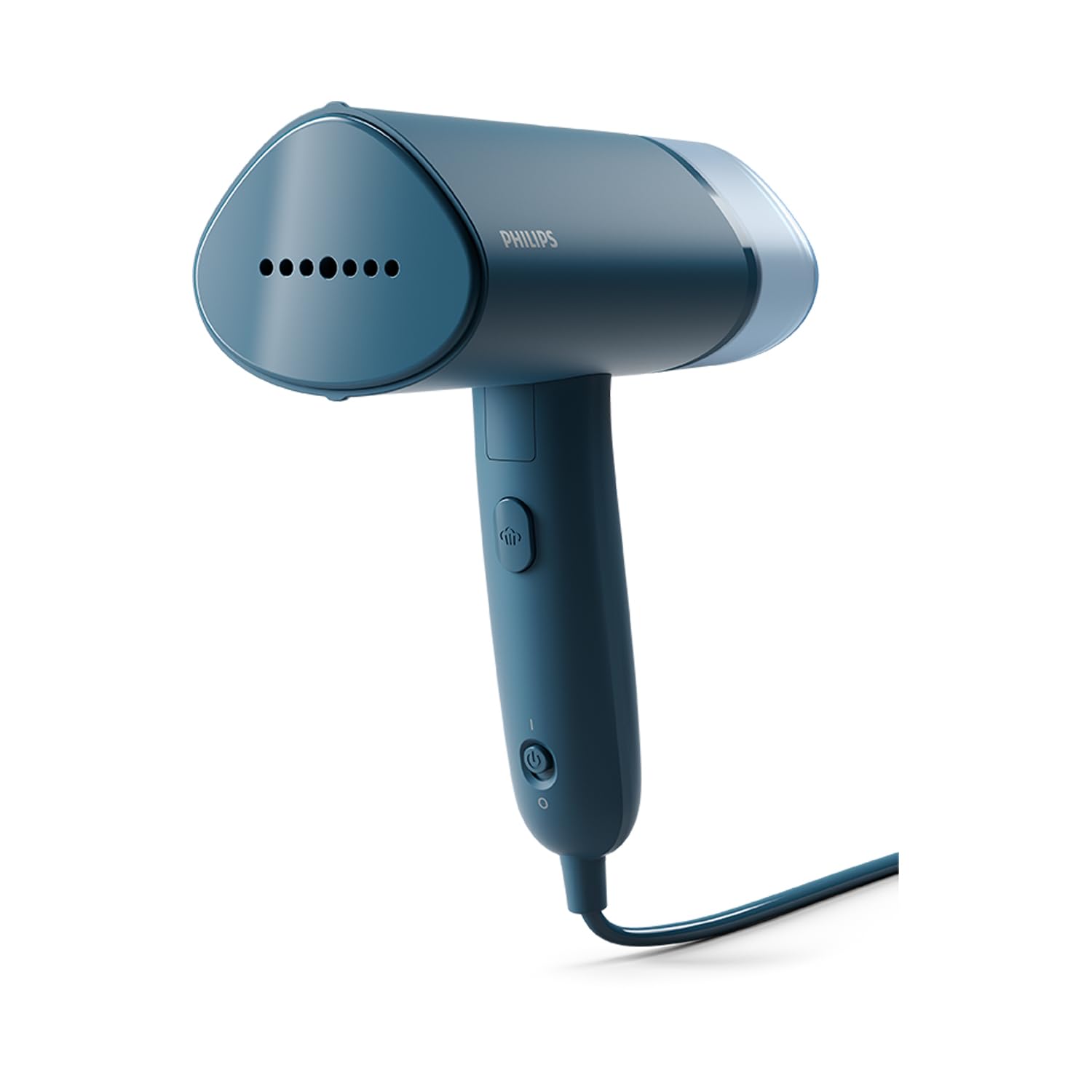 Philips 3000 Ferro da Stiro Verticale a Vapore Pieghevole, 20 g/min, 1000W | Pronto in 30 sec, Compatto e Pieghevole, Serbatoio 100ml, Blu (STH3000/20)