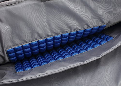 Laptop Aktentasche, CoolBell 17,3 Zoll schützend Messenger Bag Nylon Schultertasche Multifunktional Henkeltasche Laptop / Ultrabook / Tablet / Macbook / Dell / HP / Männer / Frauen / Geschäft (Grau) - 8