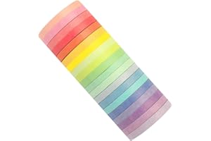 NJCXOLA 20 masking tape,Basic monochrome 20 couleurs diy ruban manuel décoratif(5m*5mm)