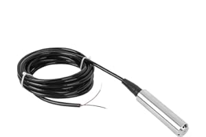 Fafeicy IP68 TL-136 Liquid Level Transmitter, Water Level Sensor Detector 24VDC 4-20 mA Signal Output Liquid Level Sensor Signal Output Line Length 5 Metres, 45 Degree Angle