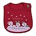 Double Baby Embroidered Cotton Cartoon Waterproof Bib Christmas 20cm