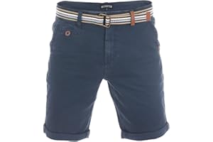 riverso Pantaloncini Chino Uomo RIVKlaas Regular Fit Bermuda, con Cintura, Pantaloncini Corti Estivi, 98% Cotone, Verde, Rosso, Blu, Beige, Grigio, W30 - W42