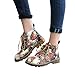 Produktbild Stiefel Damen Boots Blumendruck Martin Schuhe Frauen Weiche Plateau Stiefeletten Knöchel weibliche Schnürstiefel Outdoor Winterstiefel ABsoar