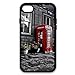 Produktbild Thin Flexible Plastic Cover Case for iPhone 8 Plus - 5.5 Inch, Red Telephone Booth Print Phone Slim Carring Cases Funny for Teens