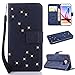 Produktbild 3D Butterfly Bling Glitter Glitzer Diamond Musterg Ledertasche Slim Retro Bookstyle mit Standfunktion Karteneinschub Magnetverschluss Flip Wallet Hülle Schutzhülle für Huawei Mate 20 Pro