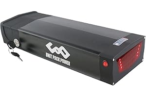 DICHOU Batería de Bicicleta eléctrica de Rejilla Trasera 48V 20Ah batería de Iones de Litio para Motor de 100-1000W, batería de Bicicleta eléctrica con 30ABMS (Senza cremagliera)