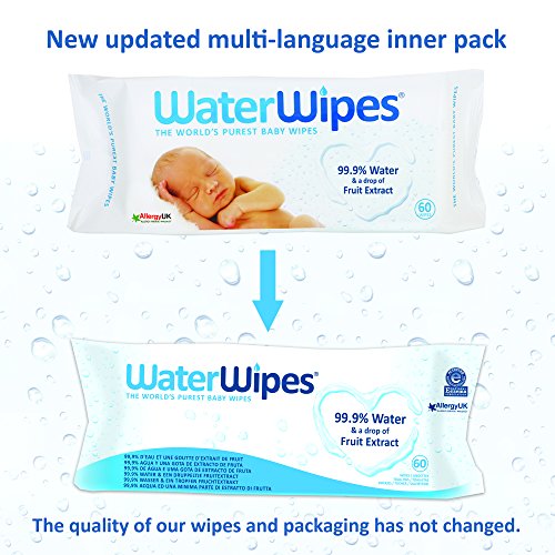 WaterWipes Chemikalienfreie Baby-Feuchttücher, 12er Pack (Insgesamt 720 Feuchttücher) - 2