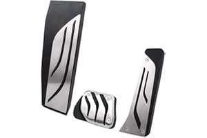 Prodmore Tampon de Pédale, pour BMW 2 3 4 série F22 F23 F30 F31 F34 F32 F33 F36 Automa, pédales de Voiture sans perceuse en Acier Sport Repose-Pieds Frein à gaz Couvercle des pédales