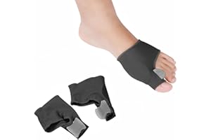 KARELLS Hallux Valgus Correcteur Jour Nuit, Gros Redresseur Orteil, Gros Redresseur Orteil Manchons de Protection pour Amortir Hallux Valgus, Hammer Toe, Soulagement de Douleur-Noir