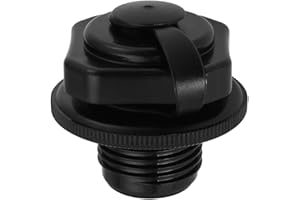 YINETTECH 1 Pieza Cubierta de Válvula de Repuesto para Bañera Inflable Diámetro de 23,5 Mm Compatible con Bestway Compatible con Lay-Z-Spa Pieza de Repuesto F4C009B Plástico Negro