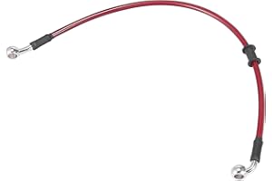 Motoforti Universal 50cm 19.69" Motorcycle Brake Clutch Oil Hose Line Pipe Red