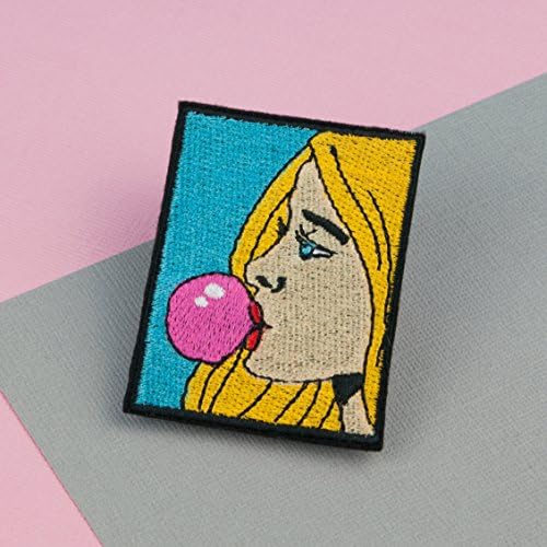 Bubble gum girl iron on patch / girl gang / patches / feminism / embroidery / patch / enamel pin / pin / embroidered patch / back patch / patches for jackets / badge / applique / embroidered / feminist patch / punk patches / iron on patches / punk patch / band patches / backpatch / patches iron on / appliques / sew on patch / jacket patch