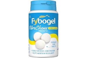 Fybogel Citrus Fibre Chews, 30 Tablets - Constipation Relief, Maintains Regularity