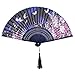 Produktbild Li_unmio Les ventilateurs se pliants de Soie tenu Dans la Main des Femmes de Haute qualité d'Elegent Avec le Cadre en bambou 1pcs