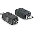 Delock Adapter USB Schwarz Mini B Buchse -> Micro B Stecker