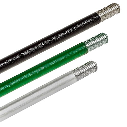 Gewindestab M8 SILBER für Gartenkugel, Rosenkugel, Ø=10mm, H=120cm, gerade mit M8-Gewinde, passend für Artikel der GARTENFLAIR-Kollektion (ART GLASS powered by CRISTALICA)