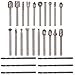 Produktbild ZFE 20 tlg HSS Fräser-Set Gravieren Fräser Bit Hartmetallschneider Rotary Burr für Proxxon Dremel Schleifen Polieren Multifunktionswerkzeug + 6tlg 3mm Spiralbohrer
