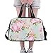 Produktbild Plsdx Reise Seesäcke Rosa Rose Elegante Blumen Yoga Gym Totes Fitness Handtaschen Seesäcke Schuhbeutel Für Sportgepäck Damen Outdoor Herren Sporttasche