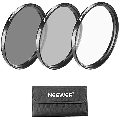 Neewer Lentille de 77 mm Kit de filtre     filtre UV   filtre CPL   Filtre ND4   Filtre Pouch pour Canon EOS EF 24   105 mm f 4 l IS USM Objectif    zoom  Nikon 28   300 mm f 3 5   5 6 G ED VR II AF-S objectif zoom