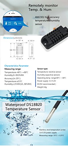 Sonoff TH16 Temperatur und Feuchtigkeitsmessung WLAN Schaltrelais für Smart Home - 4