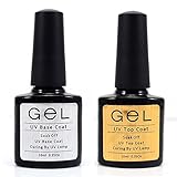 Neverland Soak Off 10ml Nail Polish Top Coat and Base Coat