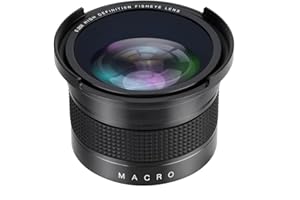 VBESTLIFE Camera Fisheye Lens, 52mm 0.35X Wide Angle Fisheye Lens with Lens Caps Storage Pouch for Canon/Nikon/Sony/Minolta/Pansonic/Olympus/Pentax SLR and Digital Camera.