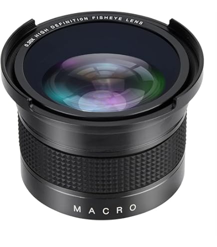 58 MM 0.35X Fisheye Lens Supergroothoeklens voor Canon/Nikon/Sony/Minolta/Pansonic/Olympus/Pentax SLR DSLR Camera Zwart