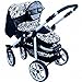 Lux4Kids Baby Pram Pushchair Sun Parasol / Universal Beach Umbrella Shade Canopy 21 Beige Cream