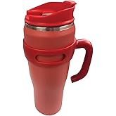 Trendix &Ccedil;elik İ&ccedil;li Termos Bardak 1200 Ml Kırmızı