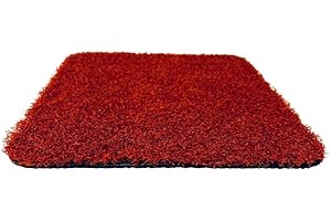 Tuda Grass Direct Playground Artificial Grass 8mm Pile Height - Blood Orange - Sample 8"x8"